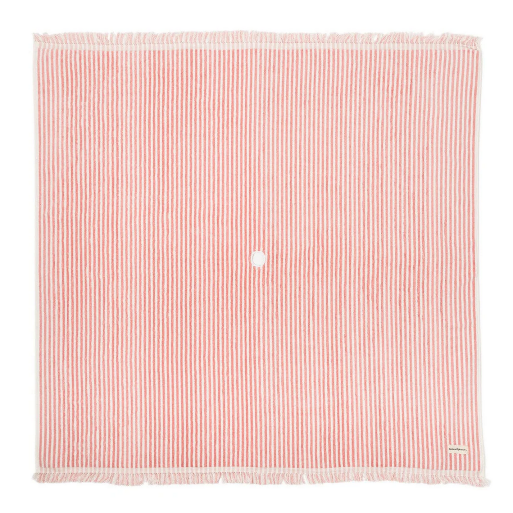 Badetuch Pink gestreift 173x173cm (mittig Loch für Sonnenschirm!)