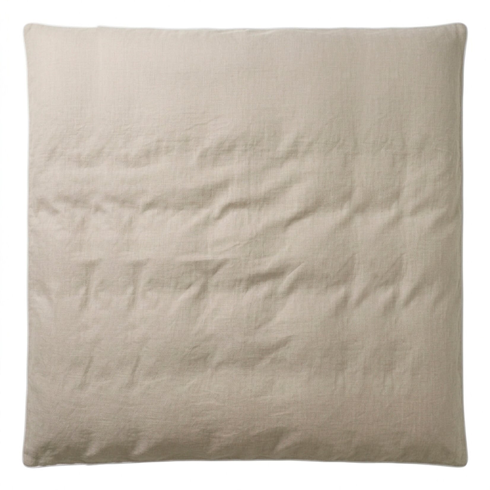 Lindeo Duvetbezug aus 100% Leinen, 200x210cm, natur mit weisser Kedernaht