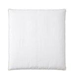 Lindeo Duvetbezug aus 100% Leinen, 200x210cm,weiss mit natural Kedernaht