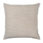 Baumwoll Kissen Schlingstich natur 50x50cm