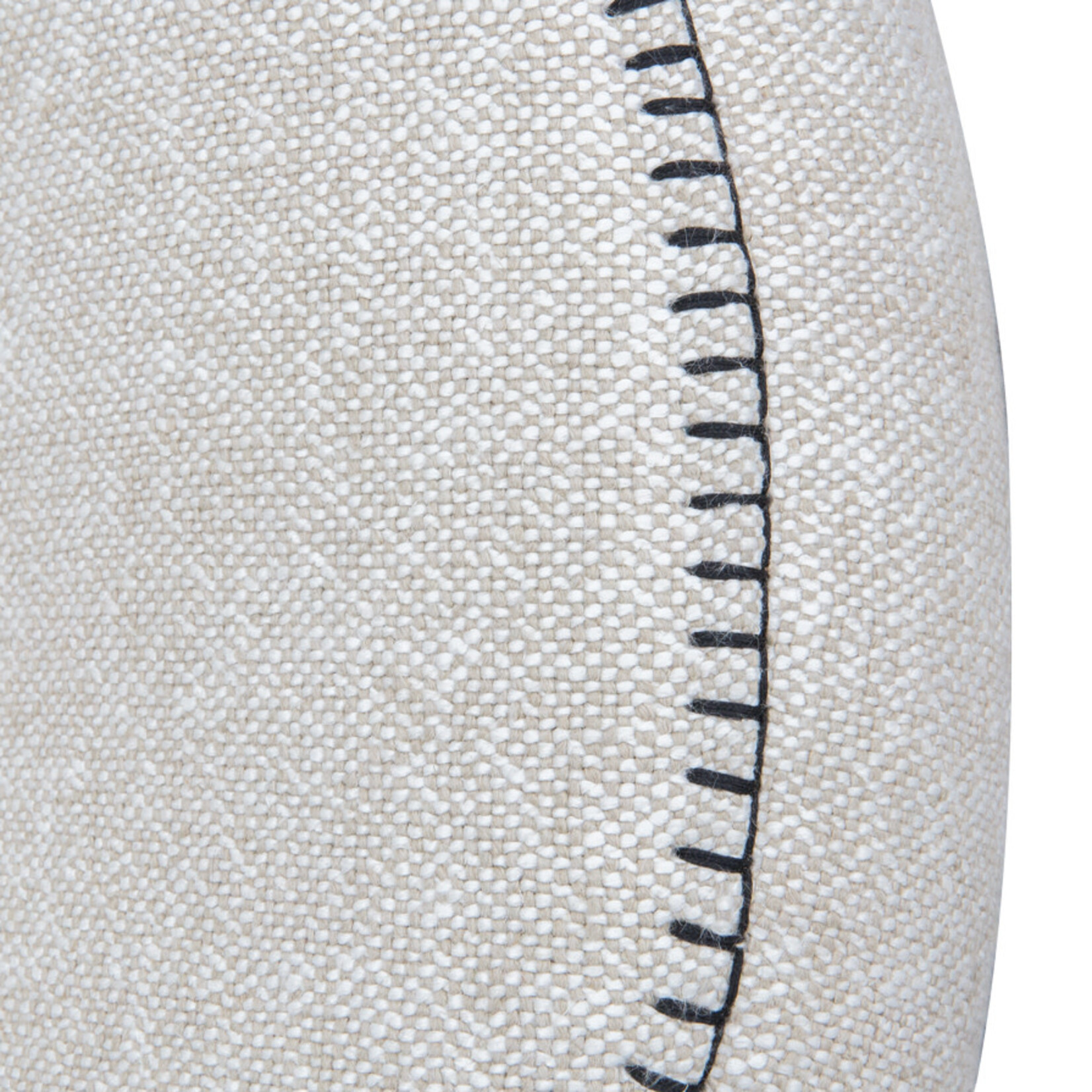 Clemonte Sessel weiss, Naht schwarz, B81xT85xH74cm
