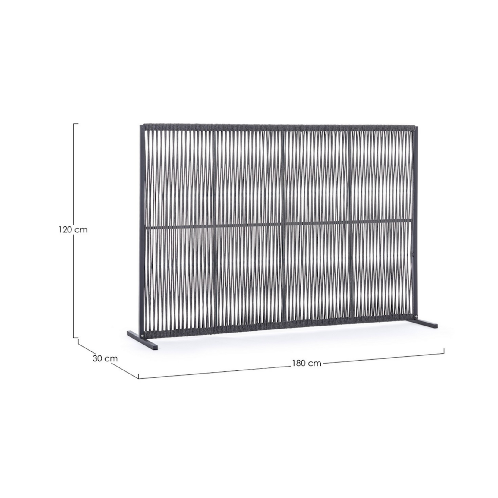 Paris Paravent 180xH120cm antrazit