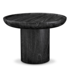 Rouault Beistelltisch D64.5xH46cm Eiche furniert schwarz Eichholz