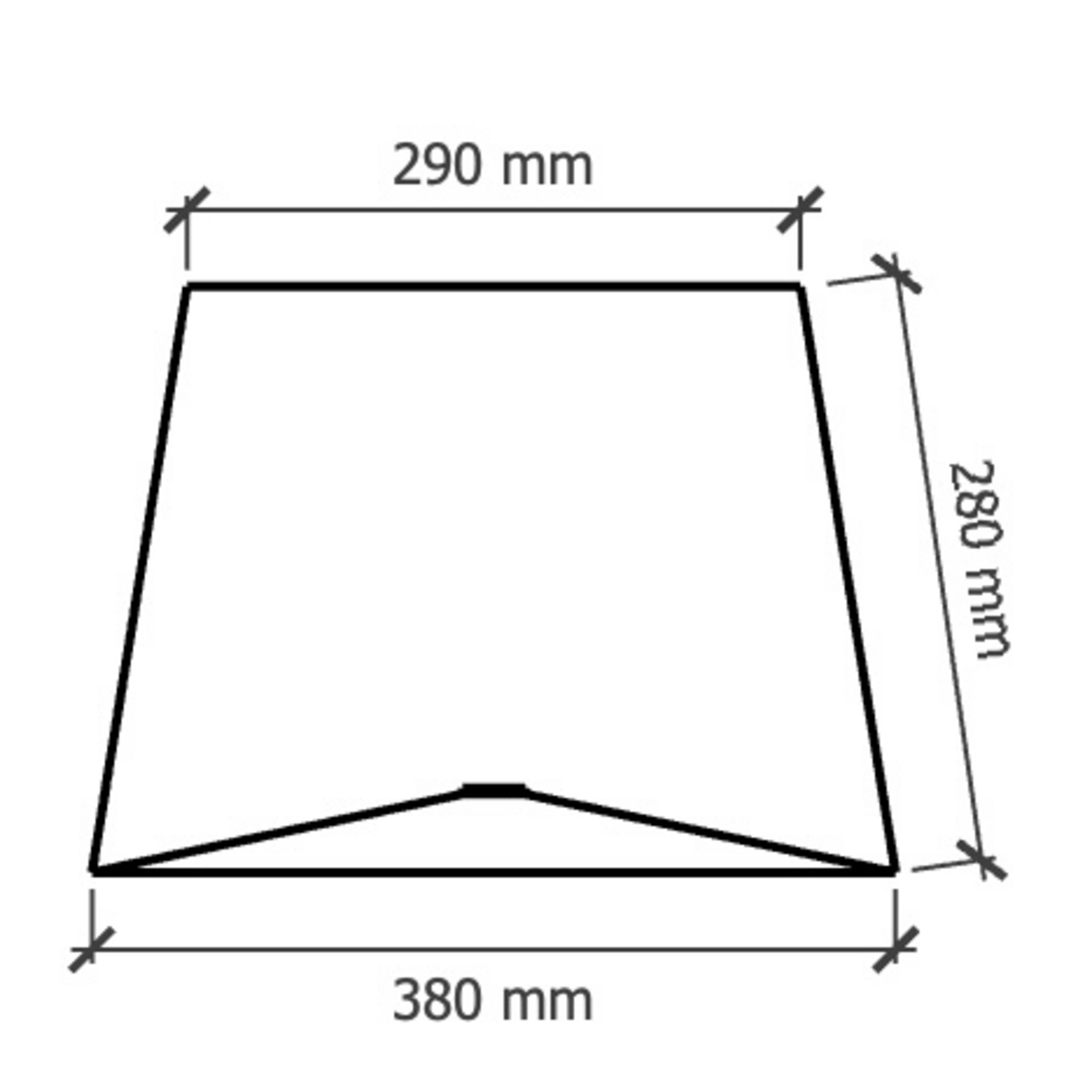 Paris Lampenschirm 38x29xH28cm, Farbe: Weiss