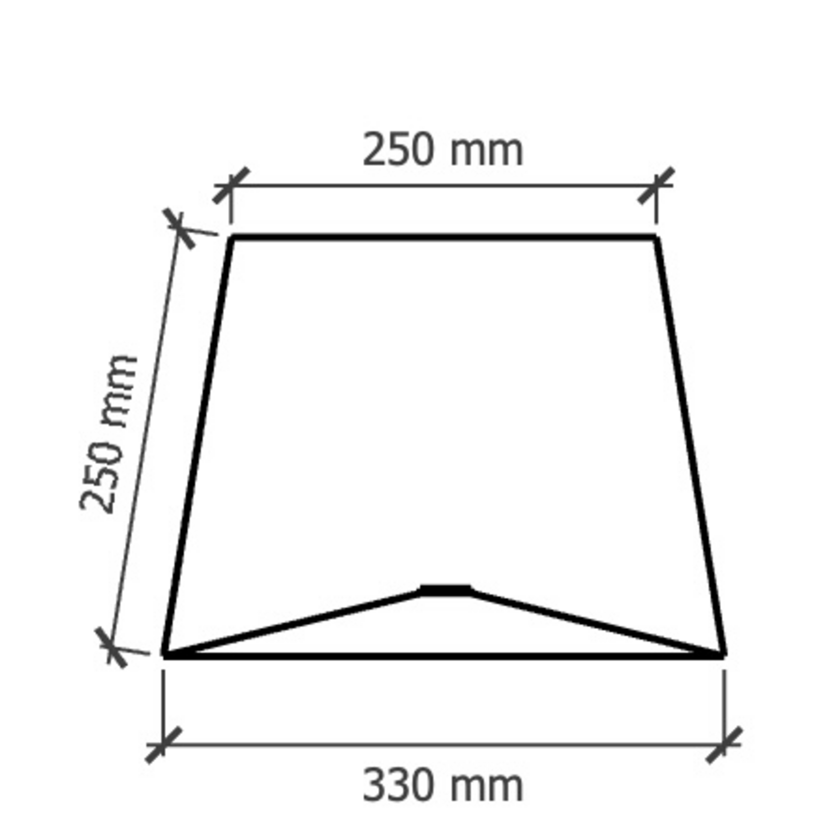 Paris Lampenschirm 33x25xH25cm, Farbe: Weiss