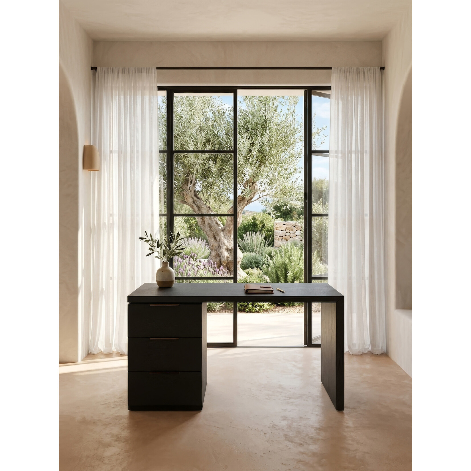 Stewart Schreibtisch 160 x 70 x H 75 cm (col. GREY)