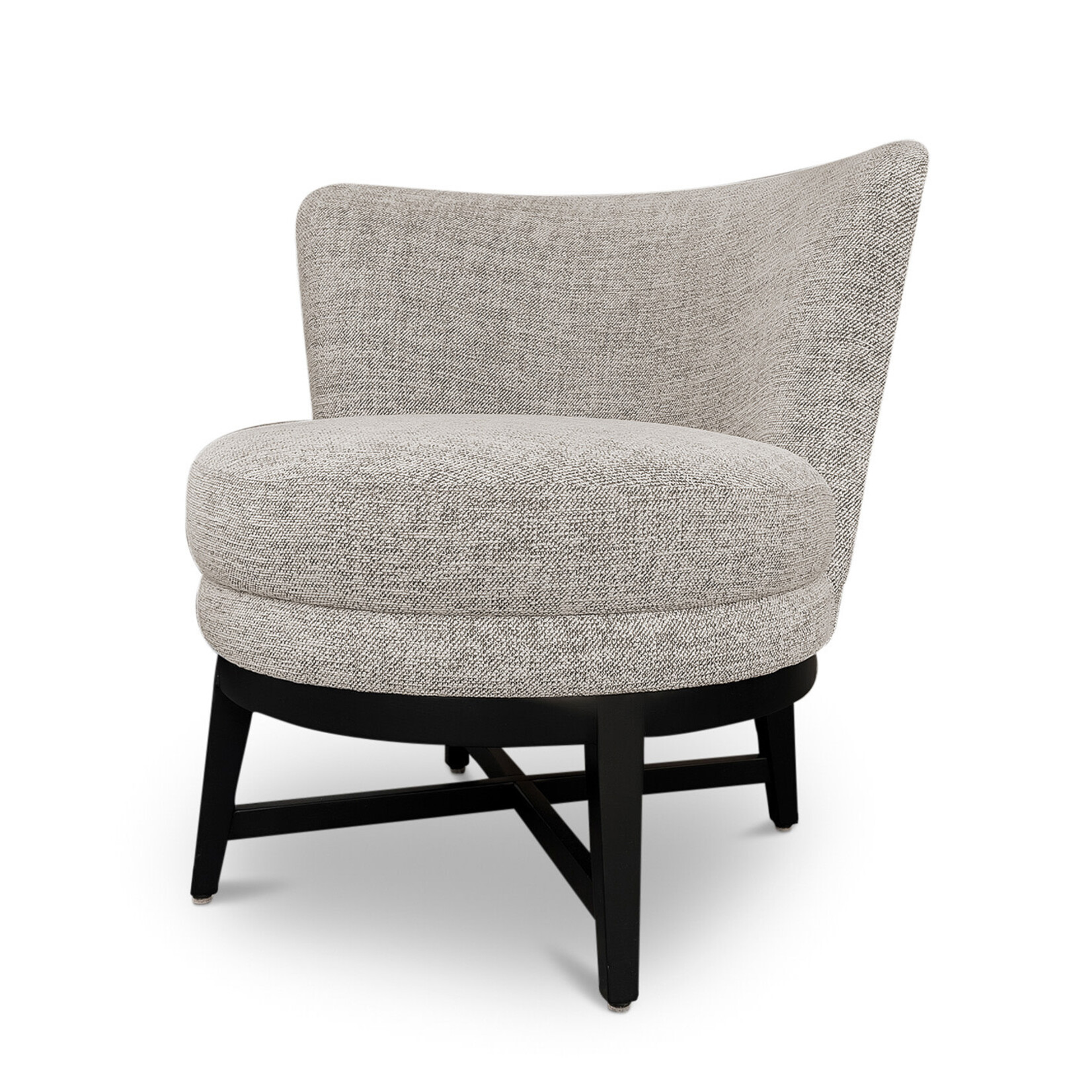 Fuller Sessel, 73x73xH70cm, Stoff: Lago 11, Beine: schwarz