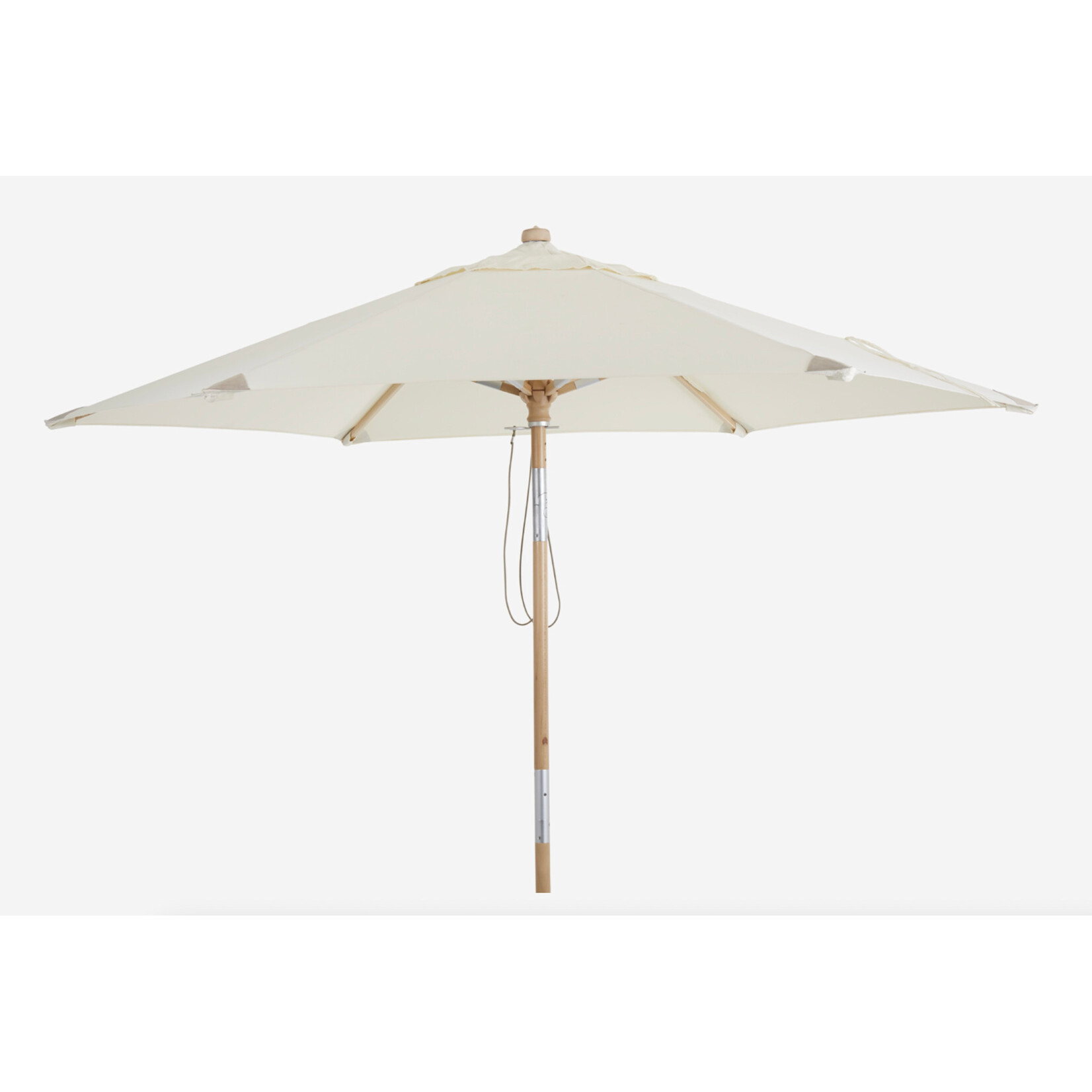 Sonnenschirm Toulon 2.5m natur, mit Flaschenzug und Knickmechanismus