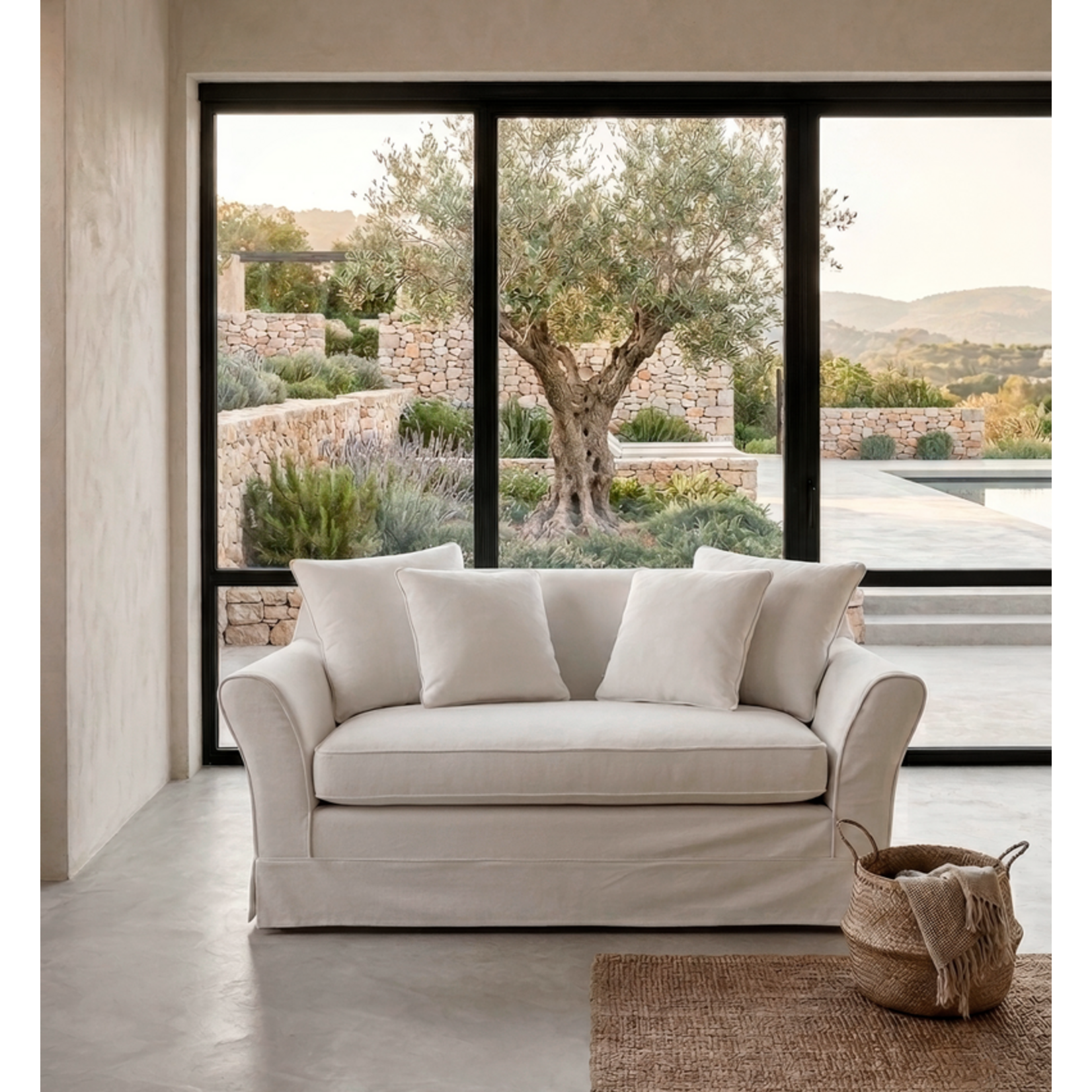 Arizona Sofa weiss, 170x110xH80cm