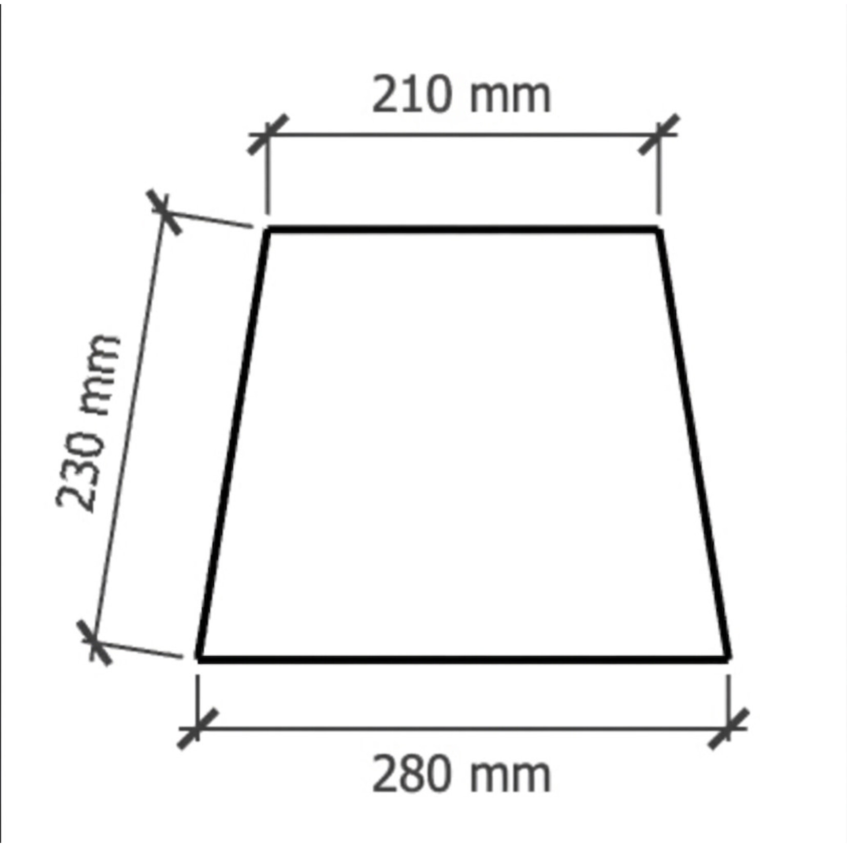 Paris Lampenschirm 28x21xH23cm, Farbe: Weiss