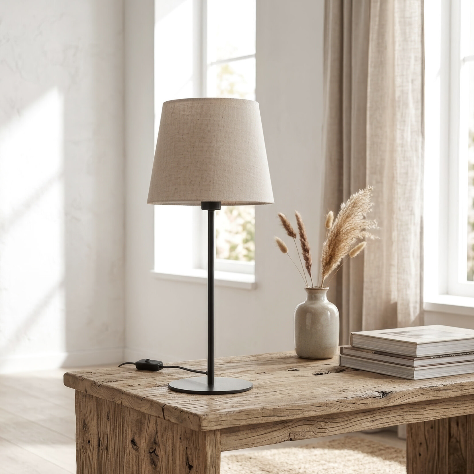 Paris Lampenschirm 28x21xH23cm, Farbe: beige