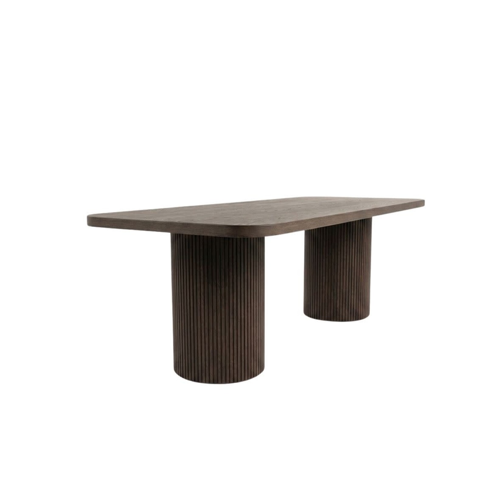 Amber Esstisch, Mass: 240x100cm, Finish: Weathered Oak