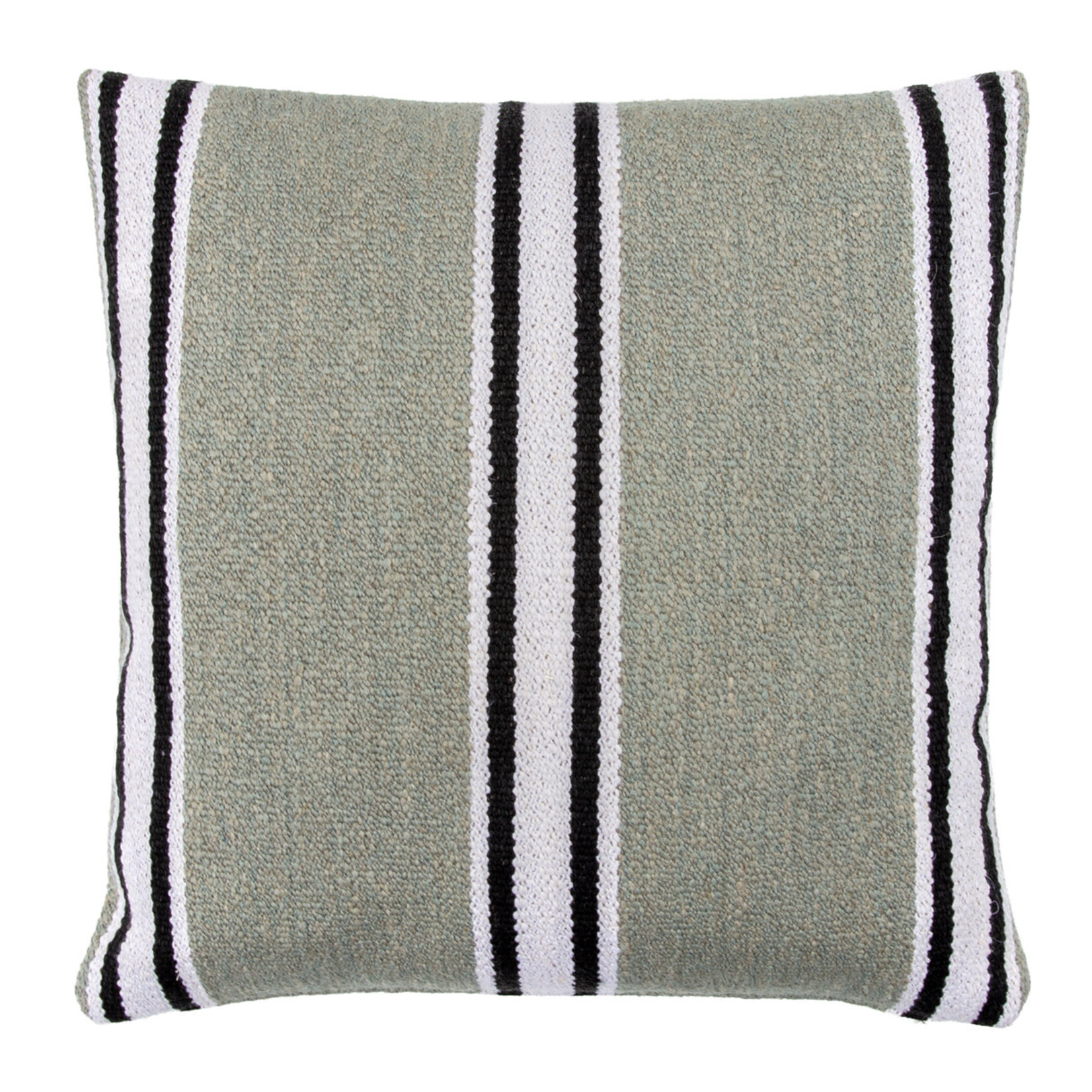 Ombra Kissen vertikal gestreift, Farbe: Seegras 50x50cm