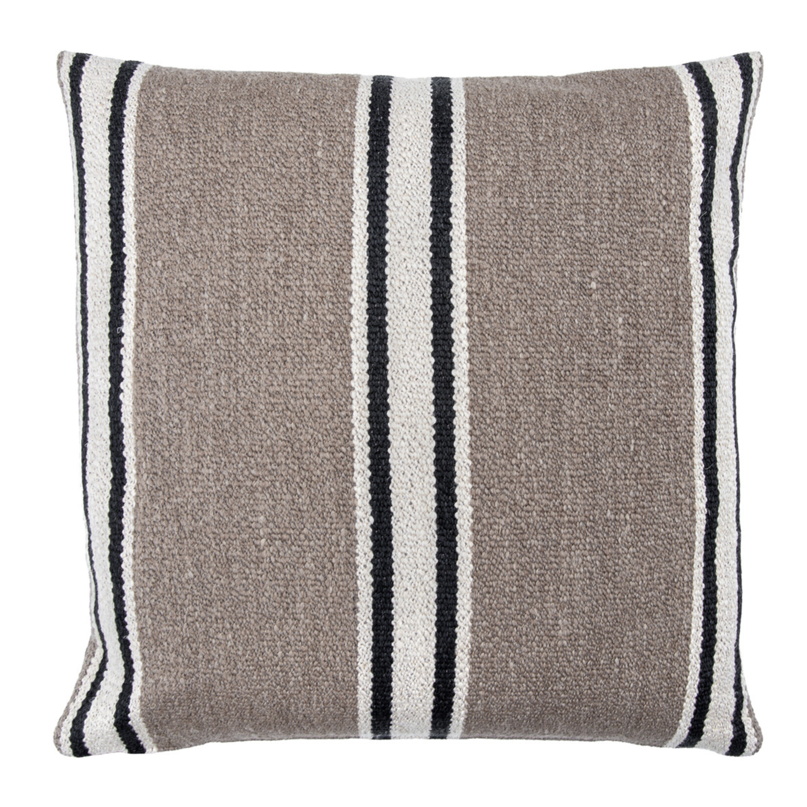 Ombra Kissen vertikal gestreift, Farbe: Taupe 50x50cm