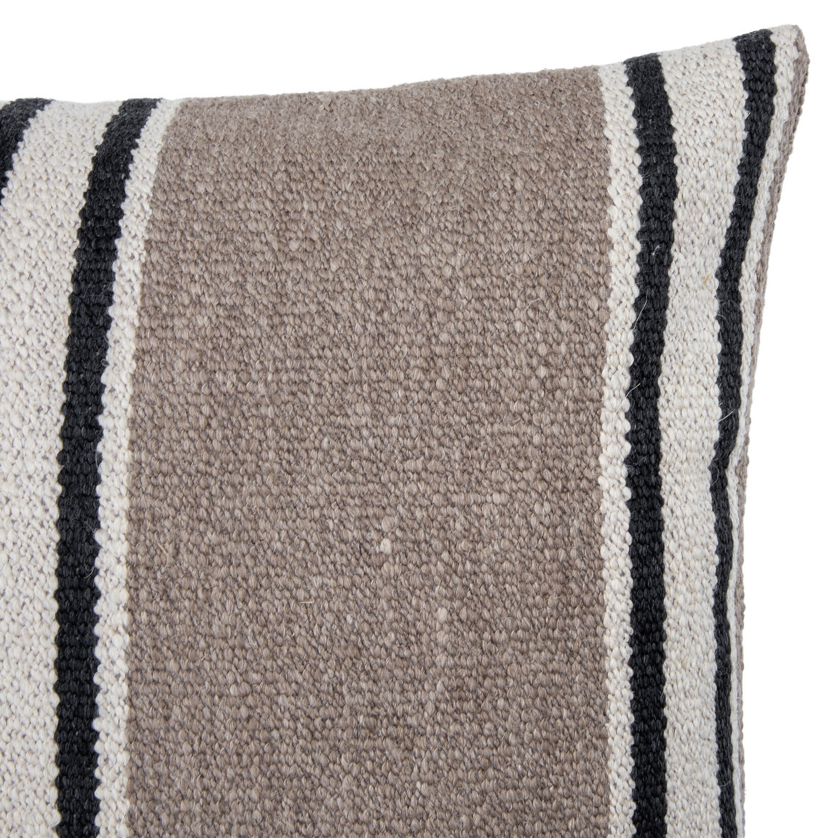 Ombra Kissen vertikal gestreift, Farbe: Taupe 50x50cm
