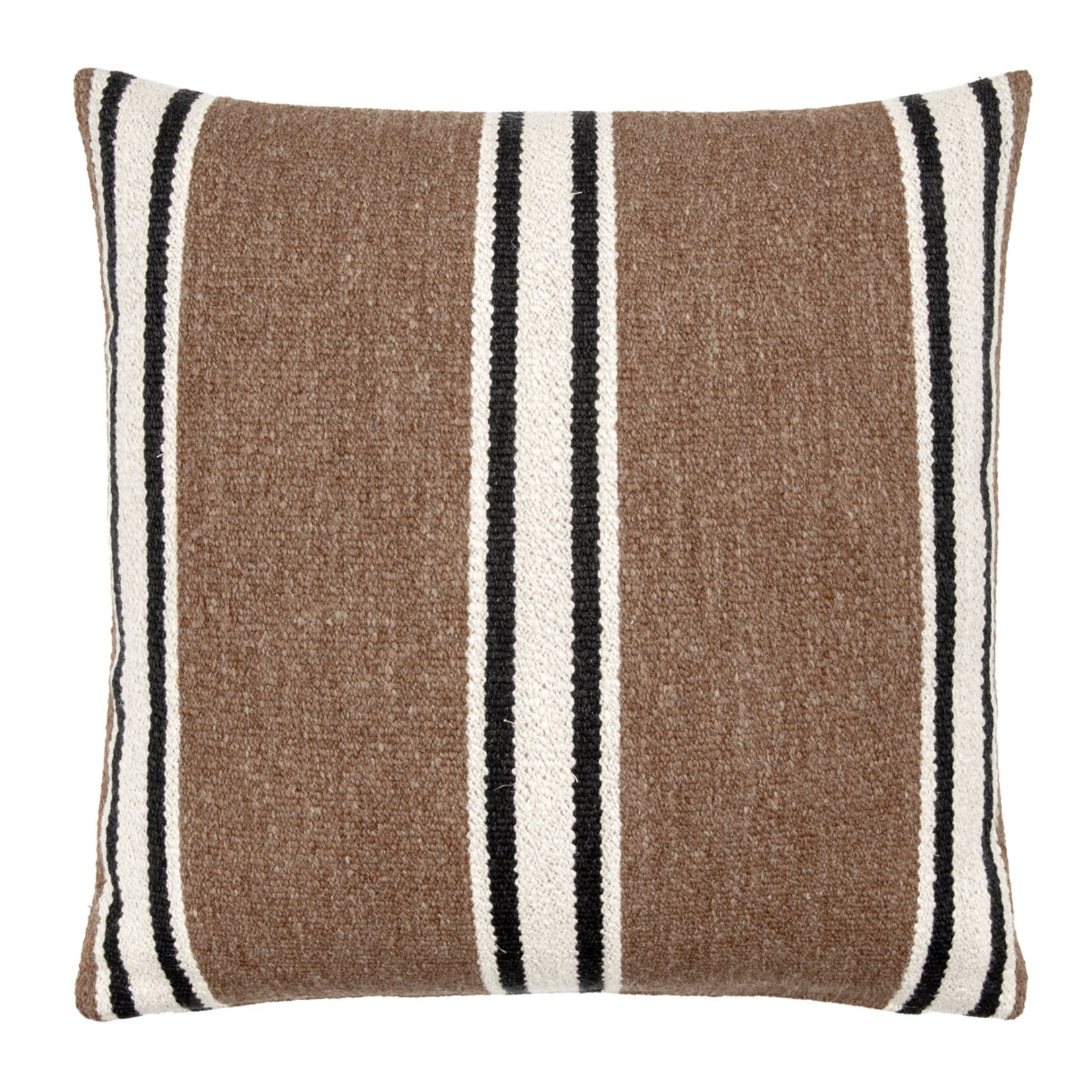 Ombra Kissen vertikal gestreift, Farbe: Zimt 50x50cm