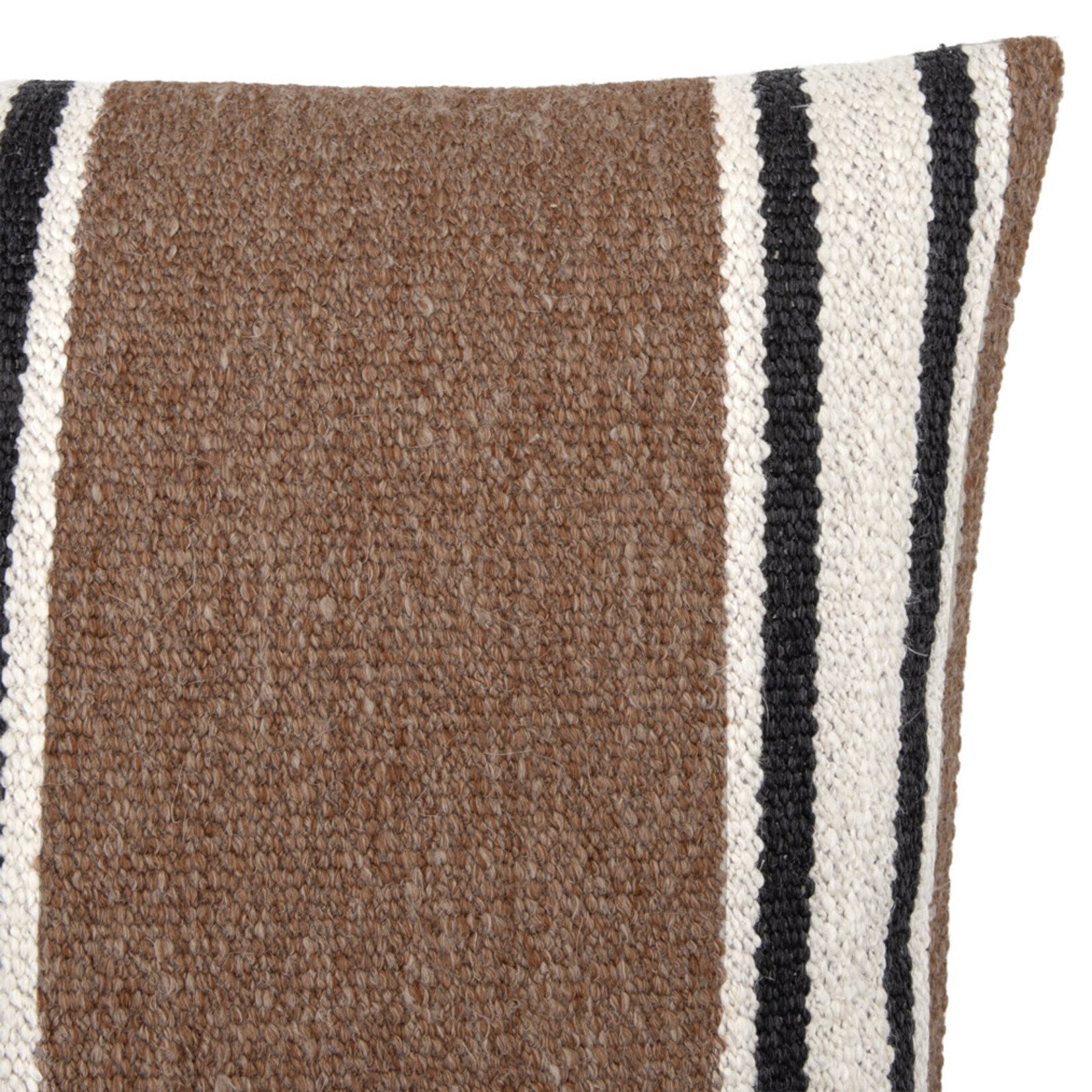 Ombra Kissen vertikal gestreift, Farbe: Zimt 50x50cm