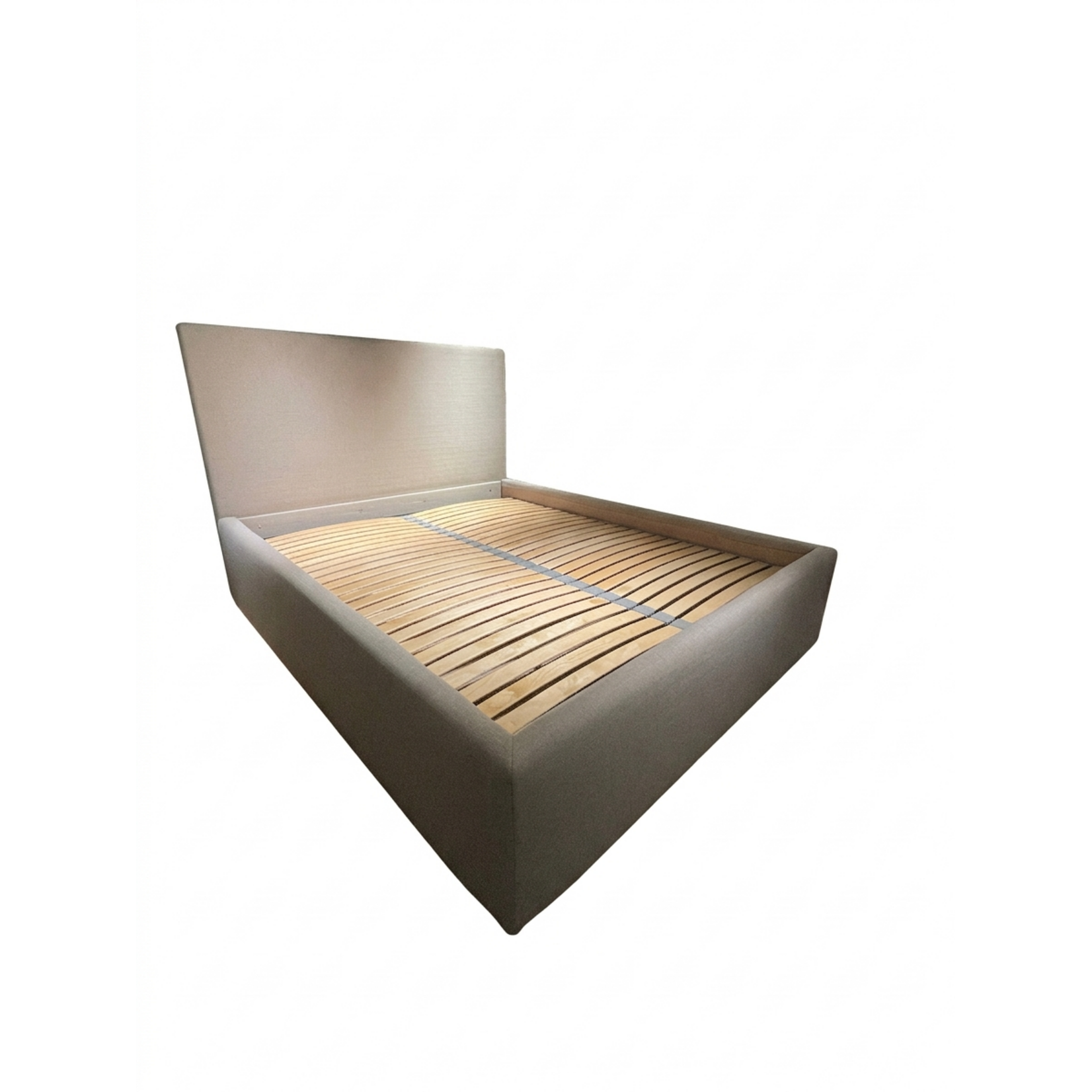 Lynn Bett 160x200cm, Kopfteil H125cm, Stoff: Madeira sand (Kat.A)