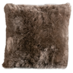 Schaffell Kissen 40x40cm taupe