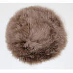Sitzkissen Schaffell rund 37cm taupe