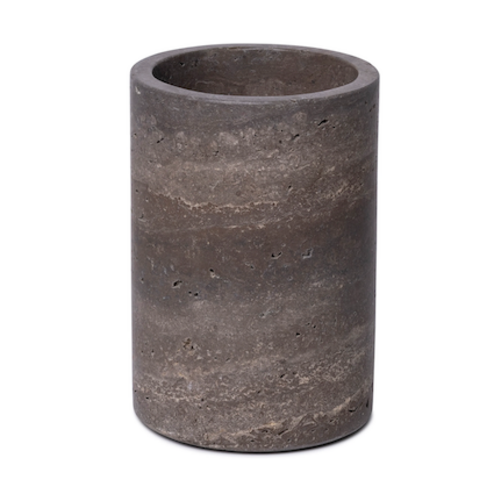6006 Rovera Weinkühler Travertin Titanium D18xH12cm