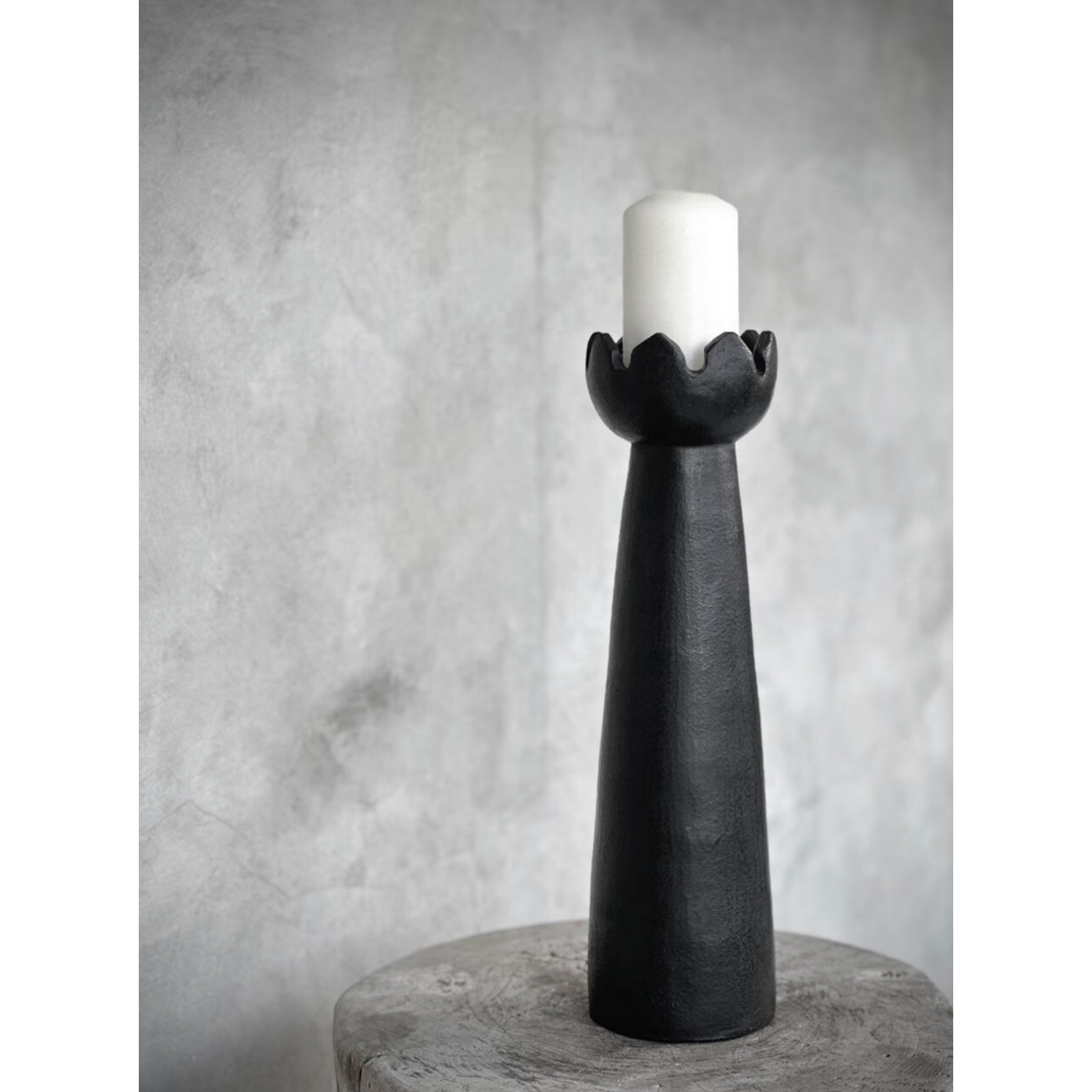 Kerzenständer Pia schwarz, D10xH31cm