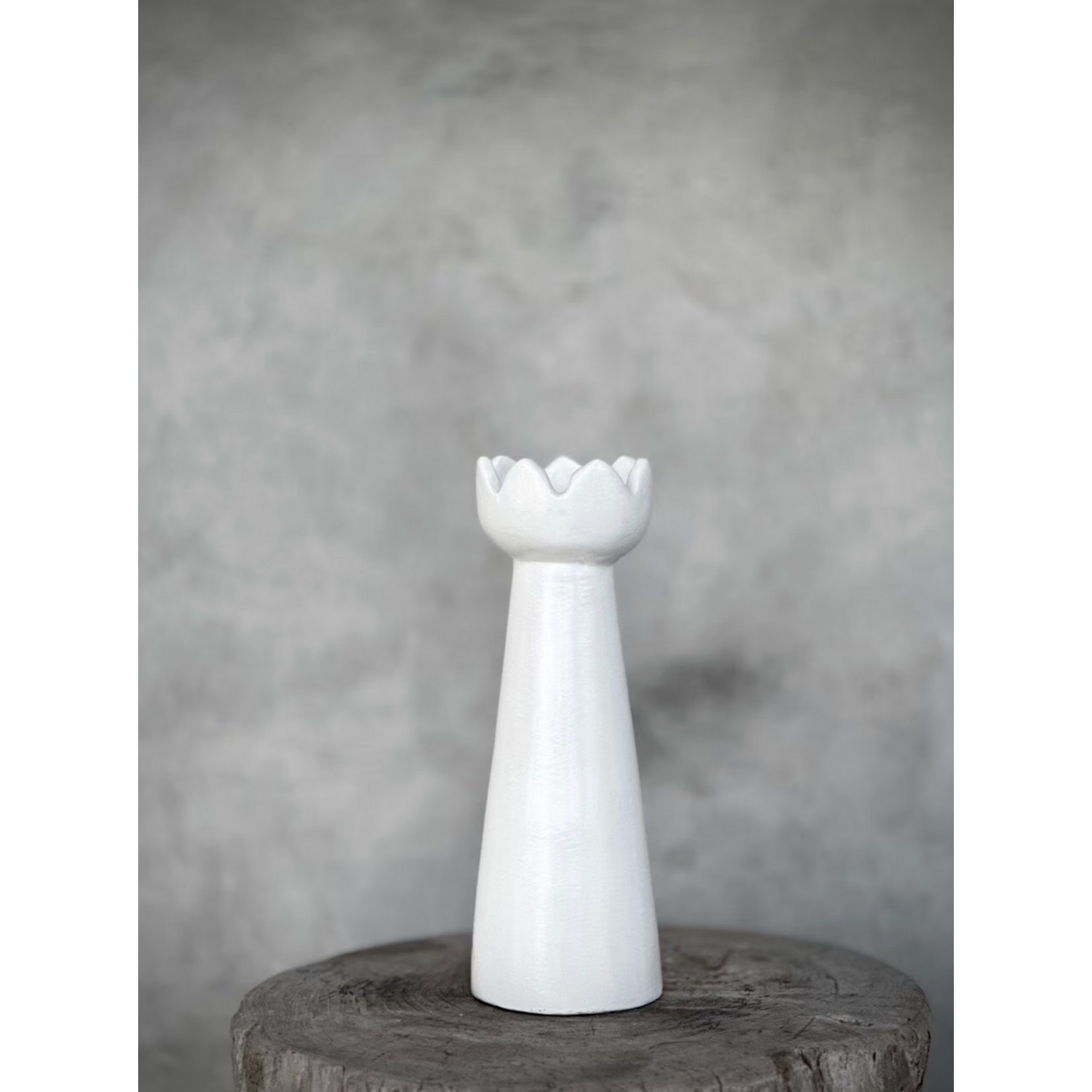 Kerzenständer Pia weiss, D10xH31cm