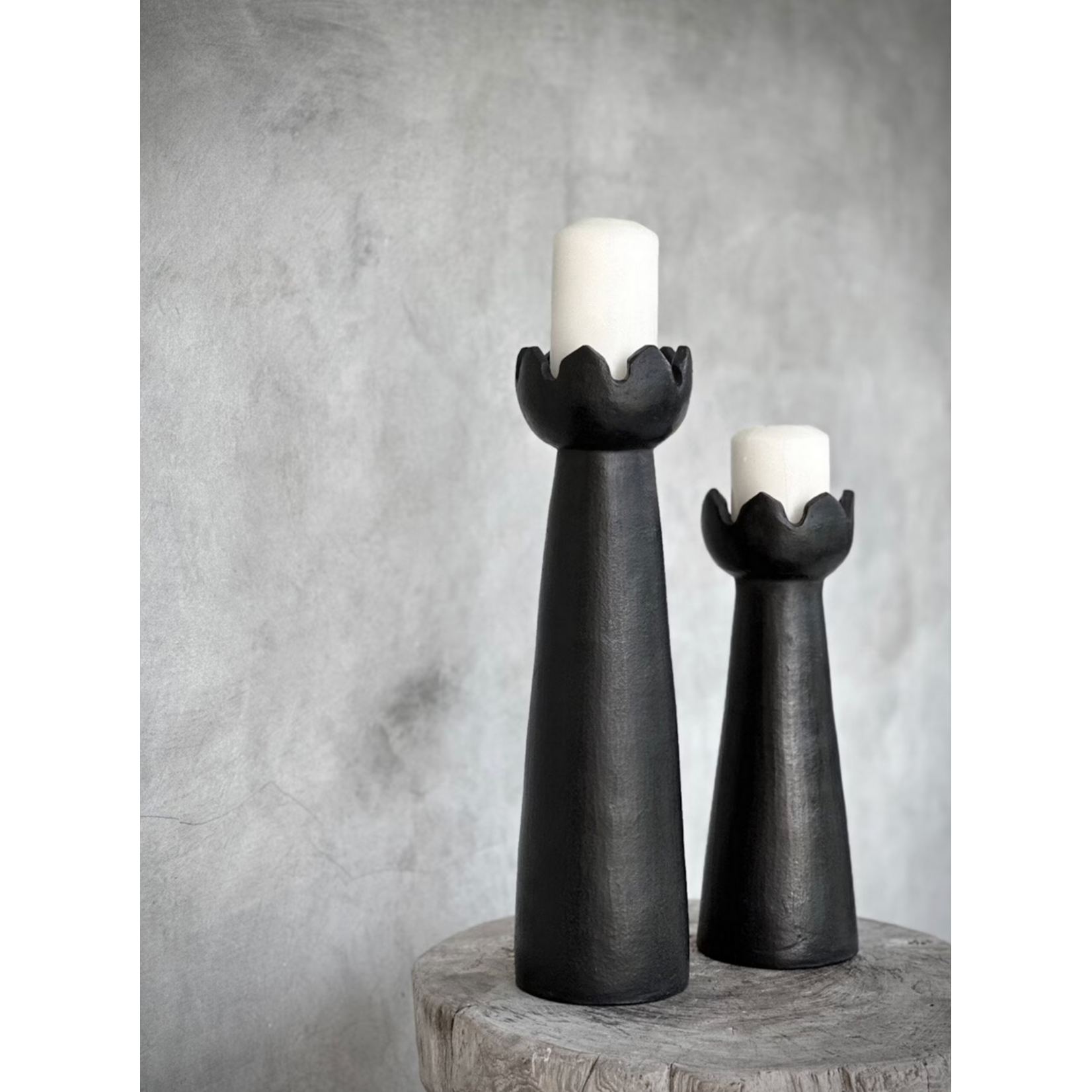 Kerzenständer Pia schwarz, D10xH42cm