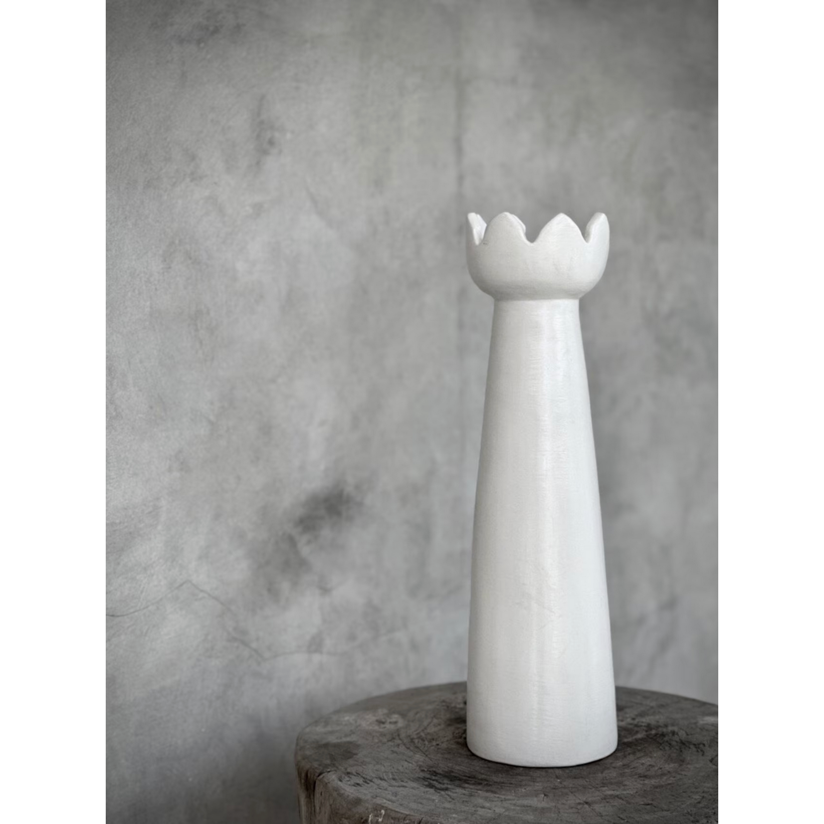 Kerzenständer Pia weiss, D10xH42cm