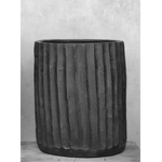 Vase Ajse schwarz, D25xH30cm
