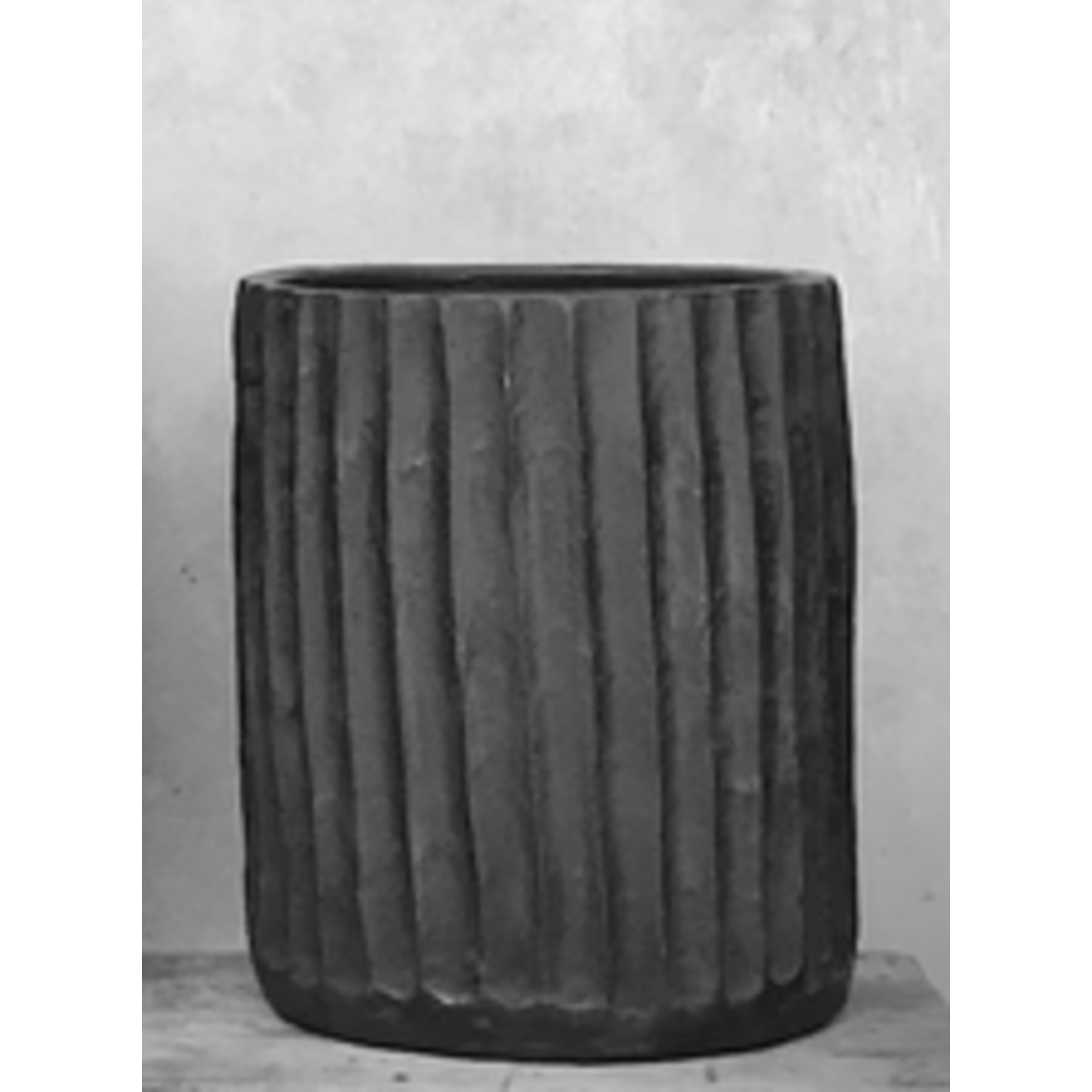Vase Ajse schwarz, D25xH30cm