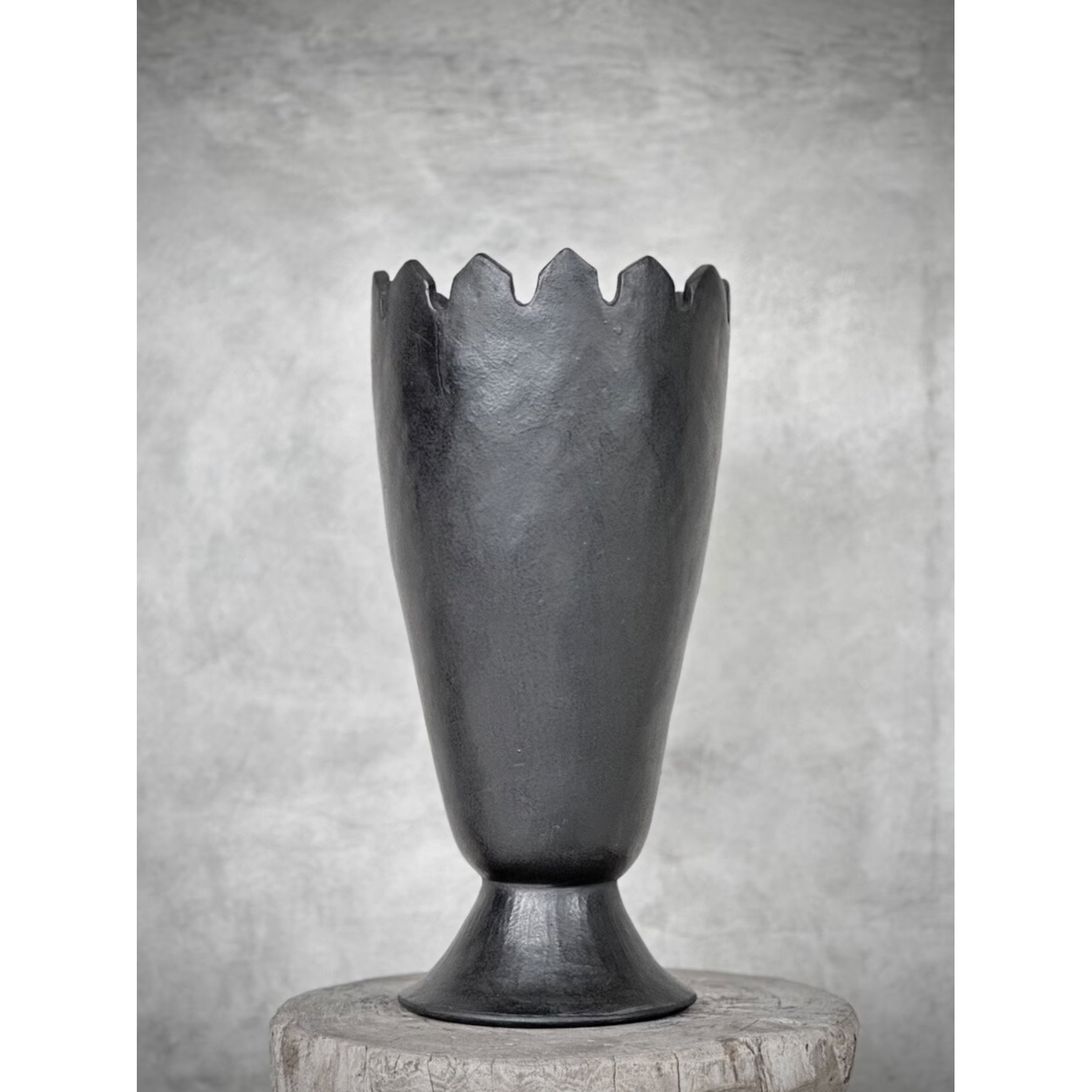 Vase Pia schwarz, D24xH50cm