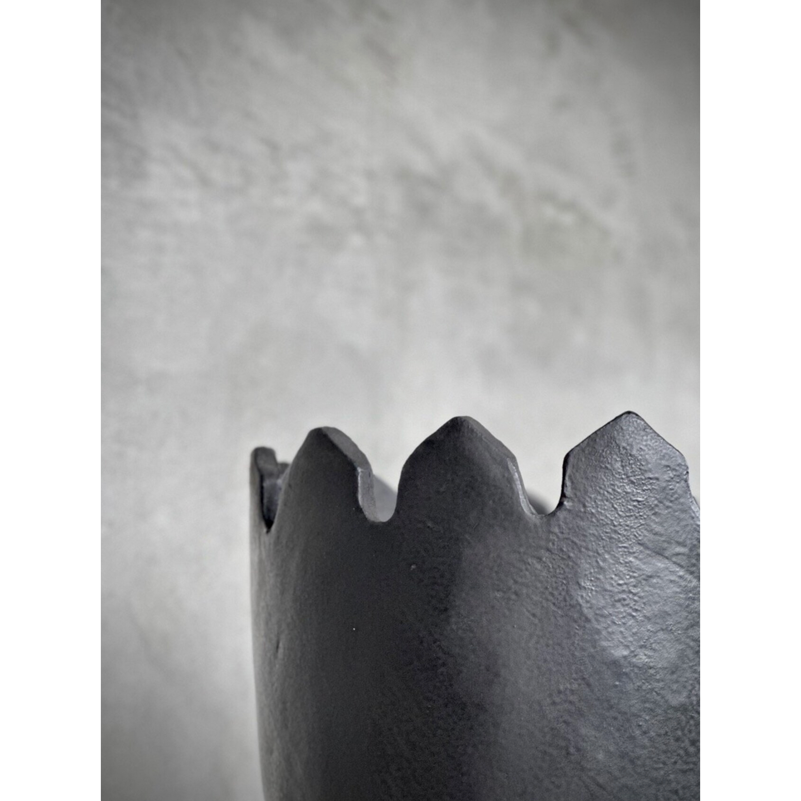 Vase Pia schwarz, D24xH50cm