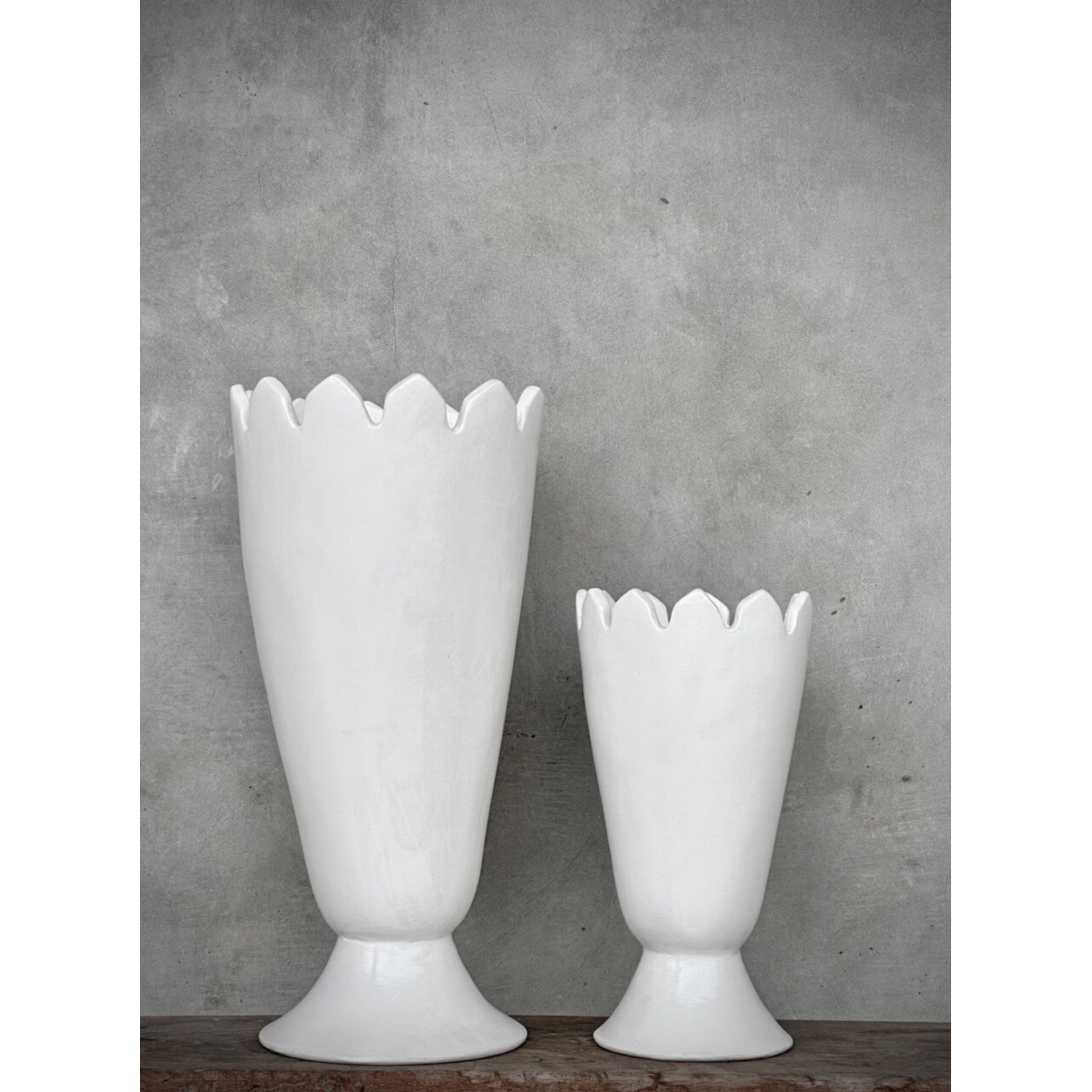 Vase Pia weiss, D24xH50cm