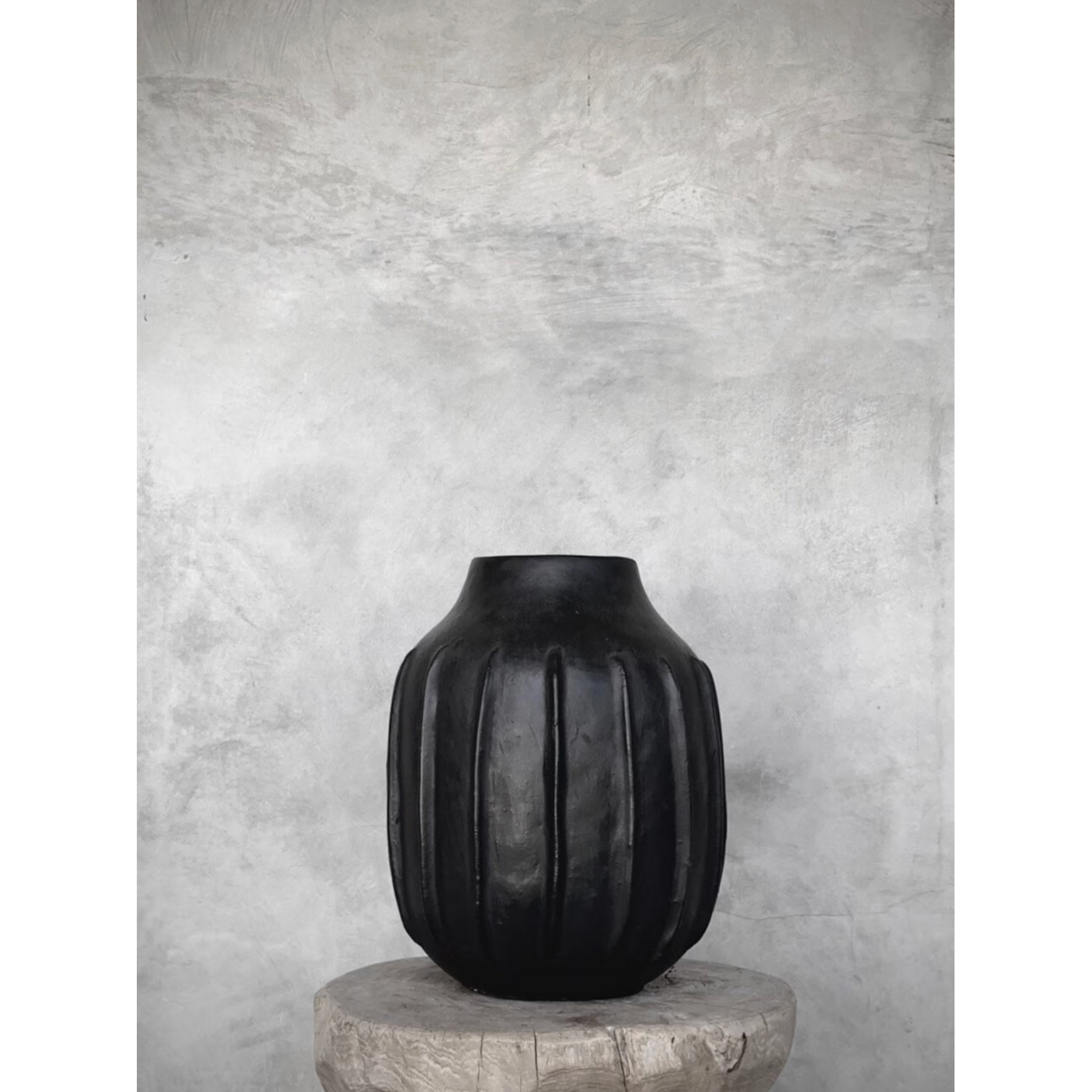Vase Kaia schwarz, D27xH35cm