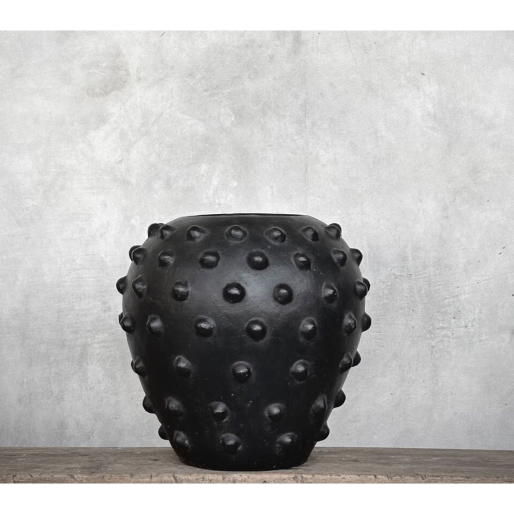 Vase Zoey schwarz, D43xH40cm