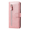 iPhone 12 Mini hoesje - Bookcase - Pasjeshouder - Portemonnee - Rits - Kunstleer - Rose Goud