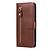Samsung Galaxy S21 hoesje - Bookcase - Pasjeshouder - Portemonnee - Rits - Kunstleer - Bruin