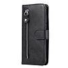 Samsung Galaxy A72 hoesje - Bookcase - Pasjeshouder - Portemonnee - Rits - Kunstleer - Zwart