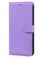 JVS Products Xiaomi Redmi Note 10 5G hoesje - Bookcase - Koord - Pasjeshouder - Portemonnee - Camerabescherming - Kunstleer - Lichtpaars