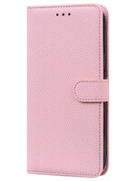 JVS Products Xiaomi Redmi Note 10 5G hoesje - Bookcase - Koord - Pasjeshouder - Portemonnee - Camerabescherming - Kunstleer - Roze