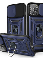 JVS Products Xiaomi Redmi Note 10 5G hoesje - Backcover - Rugged Armor - Camerabescherming - Extra valbescherming - TPU - Blauw