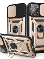 JVS Products Xiaomi Redmi Note 10 5G hoesje - Backcover - Rugged Armor - Camerabescherming - Extra valbescherming - TPU - Goud