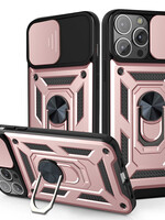 JVS Products Xiaomi Redmi Note 10 5G hoesje - Backcover - Rugged Armor - Camerabescherming - Extra valbescherming - TPU - Rose Goud