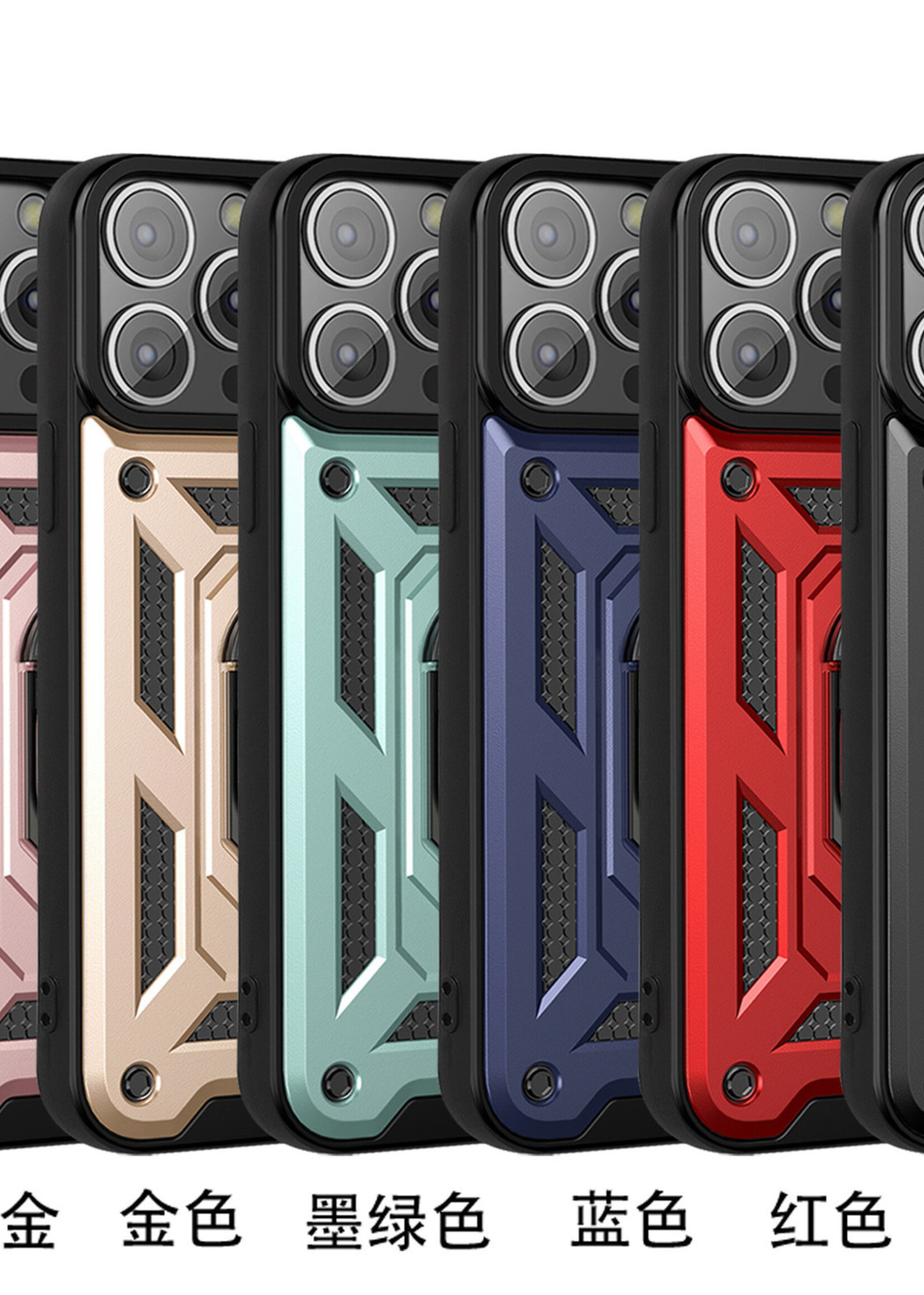 JVS Products Xiaomi Redmi Note 10 5G hoesje - Backcover - Rugged Armor - Camerabescherming - Extra valbescherming - TPU - Zilver