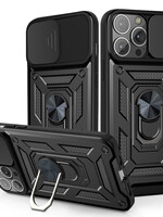 JVS Products Xiaomi Redmi Note 10 5G hoesje - Backcover - Rugged Armor - Camerabescherming - Extra valbescherming - TPU - Zwart