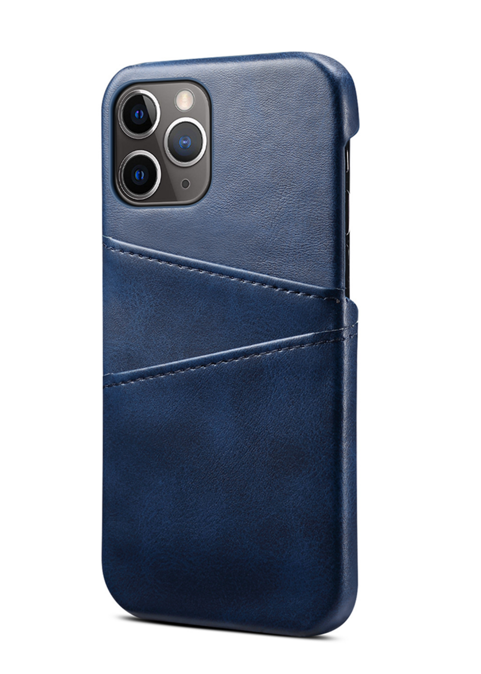 JVS Products Xiaomi Redmi Note 10 Pro hoesje - Backcover - Pasjeshouder - Portemonnee - Kunstleer - Donkerblauw