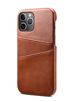 JVS Products Xiaomi Redmi Note 10 Pro hoesje - Backcover - Pasjeshouder - Portemonnee - Kunstleer - Donkerbruin