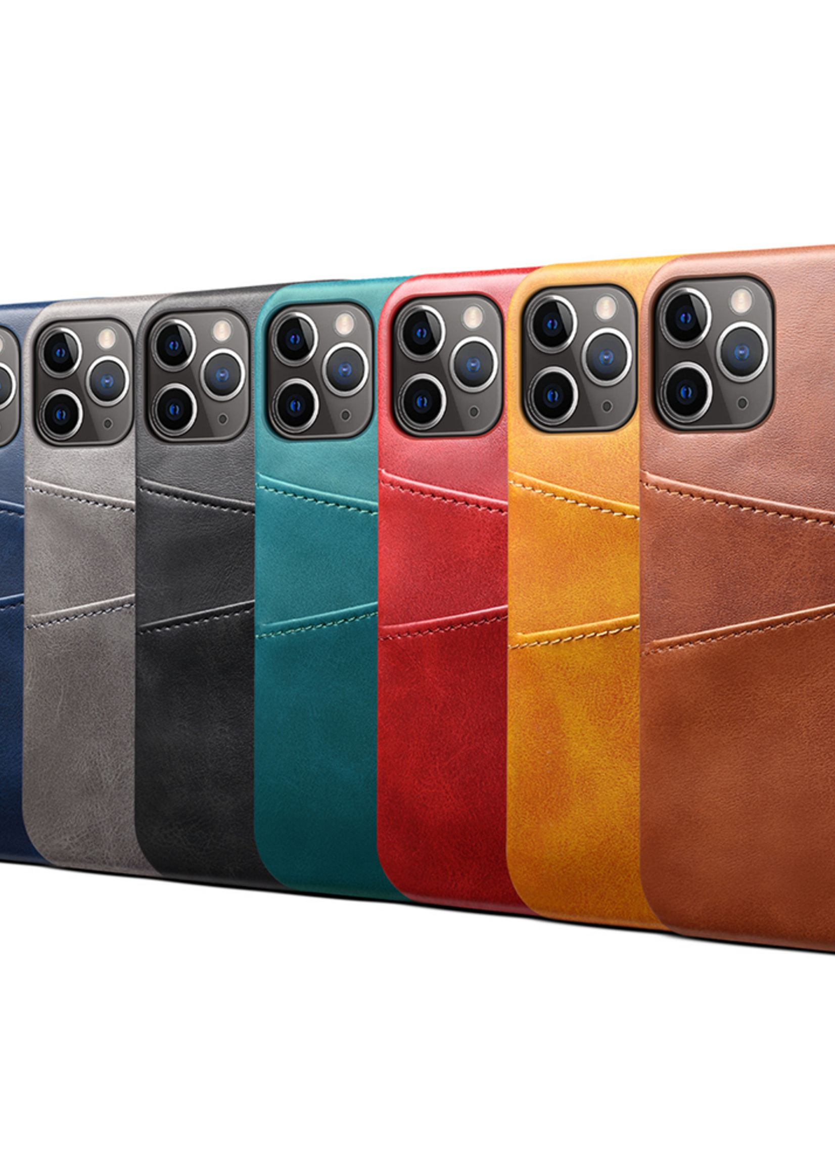 JVS Products Xiaomi Redmi Note 10 Pro hoesje - Backcover - Pasjeshouder - Portemonnee - Kunstleer - Grijs