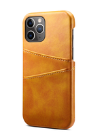 JVS Products Xiaomi Redmi Note 10 Pro hoesje - Backcover - Pasjeshouder - Portemonnee - Kunstleer - Lichtbruin